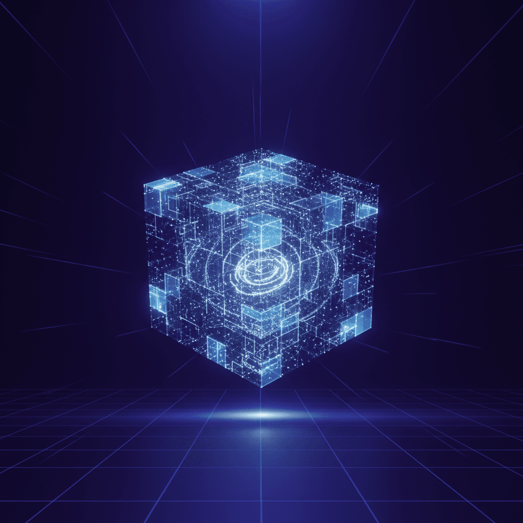 Abstract 3D data cube visualization